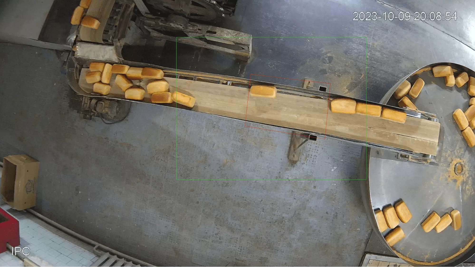 Bread counter installed at bakery production facility