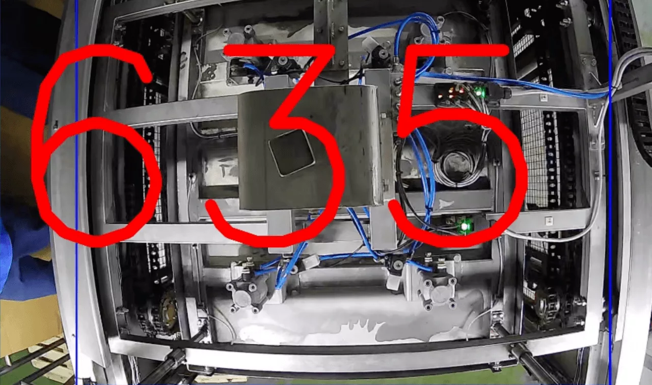 Eliminating counting errors by covering machinery bolts with square caps.