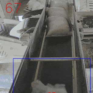 Principle of automatic conveyor stop when the exact number of bags is reached